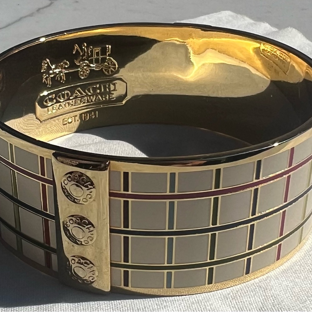 *RARE RETIRED* Coach 'Tattersall' Bangle Bracelet Limited Edition